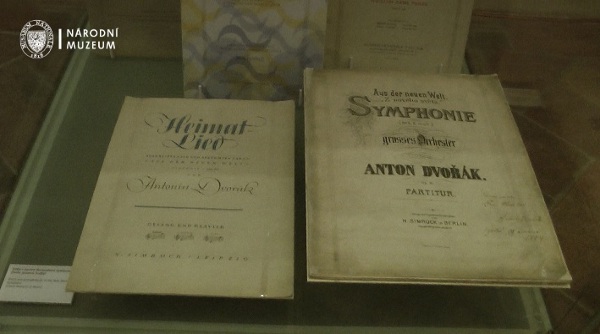 Unikátní rukopis Dvořákovy slavné 9. symfonie Z Nového světa na výstavě věnované tomuto skladateli. Unikátní rukopis Dvořákovy slavné 9. symfonie na výstavě věnované tomuto skladateli.