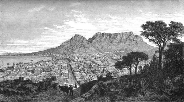 Kapské Město (Z Holubova cestopisu Sedm let v Jižní Africe, s. 11) Kapské Město (Z Holubova cestopisu Sedm let v Jižní Africe, s. 11)