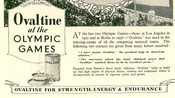 Ovaltine (nebo také ovomaltina) běžný nápoj ze sladového extraktu. Zdroj: Národní muzeum Ovaltine nebo take ovomaltina bezny napoj ze sladoveho extraktu