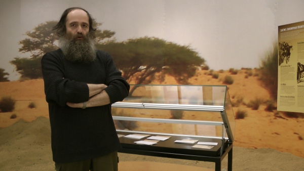 Autor výstavy Po stopě Karla Maye Petr Mašek foto: autor výstavy Po stopě Karla Maye Petr Mašek