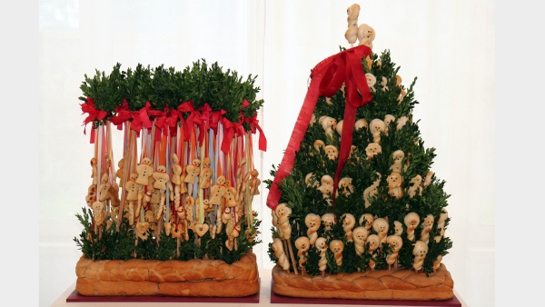 Svatební kytice z těsta