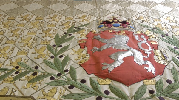 Textilie z královské lóže