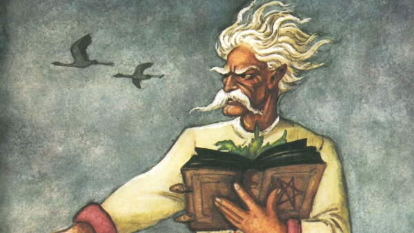 Ilustrace Měrćina Nowaka-Njechorńského k jeho knize Mišter Krabat. Z lužickosrbské lidové slovesnosti si největší popularitu získala postava Krabata – chudého chlapce, který se stane mocným kouzelníkem. Ilustrace Měrćina Nowaka-Njechorńského k jeho knize Mišter Krabat. Z lužickosrbské lidové slovesnosti si největší popularitu získala postava Krabata – chudého chlapce, který se stane mocným kouzelníkem.