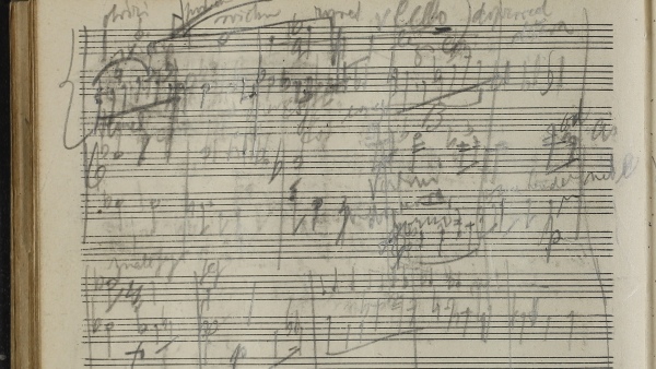 Skicář Rudolfa Karla k opeře Smrt kmotřička