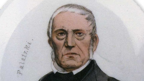 Hlava Palackého, kopírující ikonografický typ vytvořený po smrti Palackého Josefem Ženíškem, byla zřejmě „vlasteneckou“ ozdobou víčka pivní holby. 19.-20. Století (zdroj: Národní muzeum) Hlava Palackého, kopírující ikonografický typ vytvořený po smrti Palackého Josefem Ženíškem, byla zřejmě „vlasteneckou“ ozdobou víčka pivní holby. 19.-20. Století (zdroj: Národní muzeum)