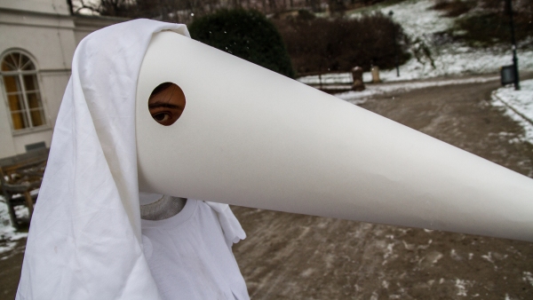 Jedna z podob Lucky - s dlouhým bílým zobákem (zdroj: Jan Pohunek) Jedna z podob Lucky - s dlouhým bílým zobákem (zdroj: Jan Pohunek)