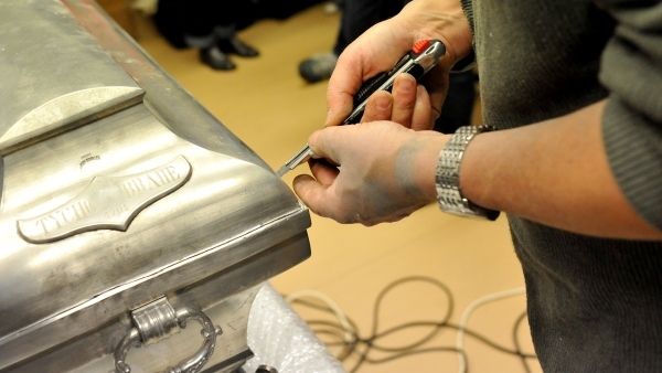 Coffin of Tycho de Brahe (photography:National Museum archive) Coffin of Tycho de Brahe (photography:National Museum archive)