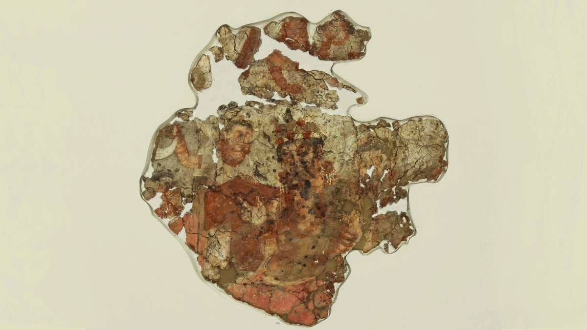 Stav malby po adjustaci. Zdroj: Národní muzeum Fotografie. Stav malby po adjustaci. Zdroj: Národní muzeum