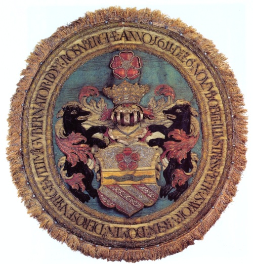 Fotografie. Pohřební štít Petra Voka z Rožmberka. Zdroj: Národní muzeum