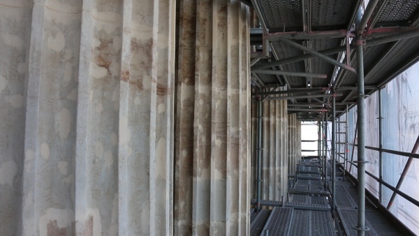 Façade of National muzeum during reconstruction. Photo: National muzeum