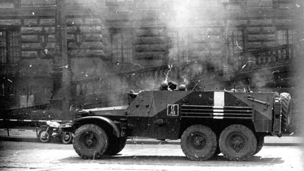 The target for the arms of the Warsaw Pact soldiers was the National Museum in 1968. Phto: National muzeum.