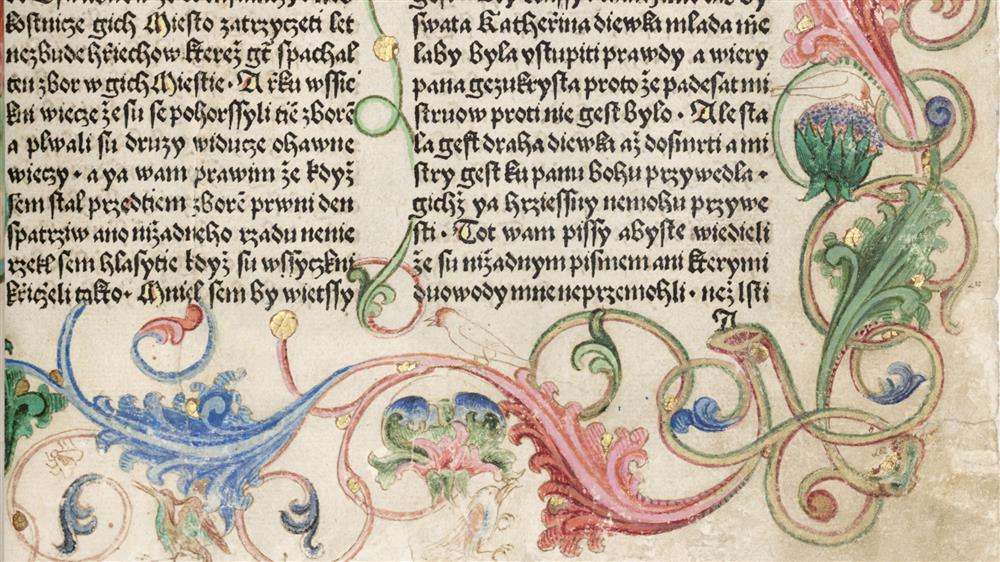 The Jena codex - text and bordure. Picture: National muzeum