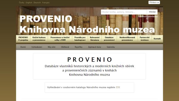 Online database of book owners, PROVENIO.