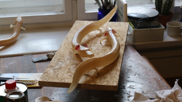 Téměř hotový model macerátů. Zdroj: Národní muzeum