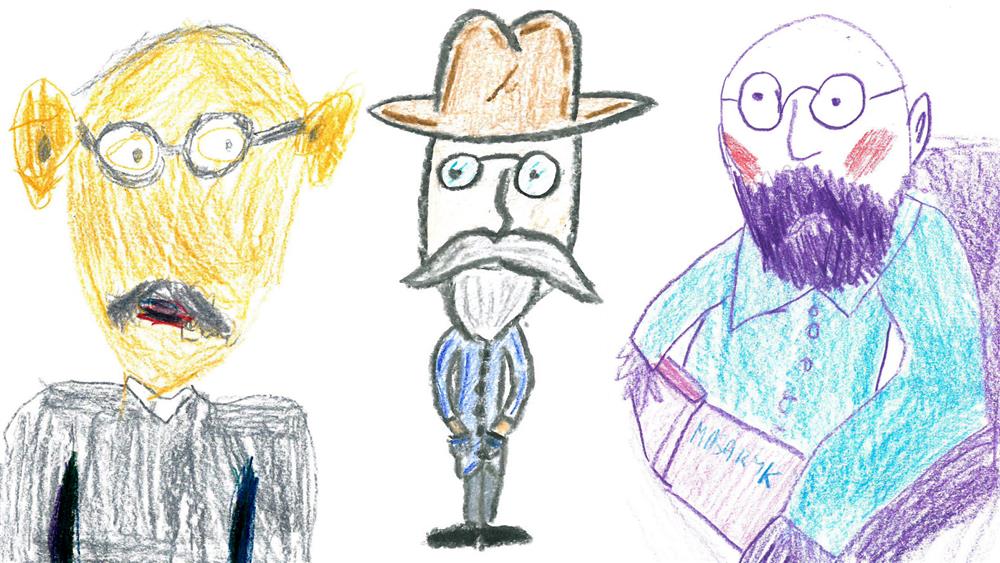 TGM očima dětí Dětské kresby - T. G. Masaryk