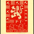 Novoročenka pro rok 1934. Josef Chlebeček, dřevoryt z roku 1933.