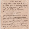 Dokument přiložený k dvěma fragmentům hedvábného sametu přisouzených Janu Zhořeleckému je psaný v češtině a v latině.